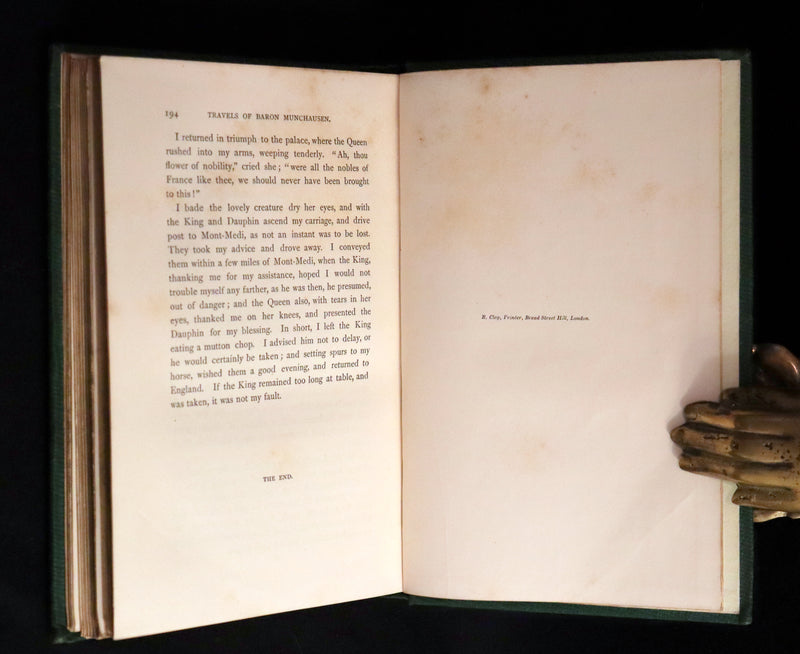 1859 Beautiful First Edition - Baron MUNCHAUSEN's Adventures color Illustrated by Crowquill.