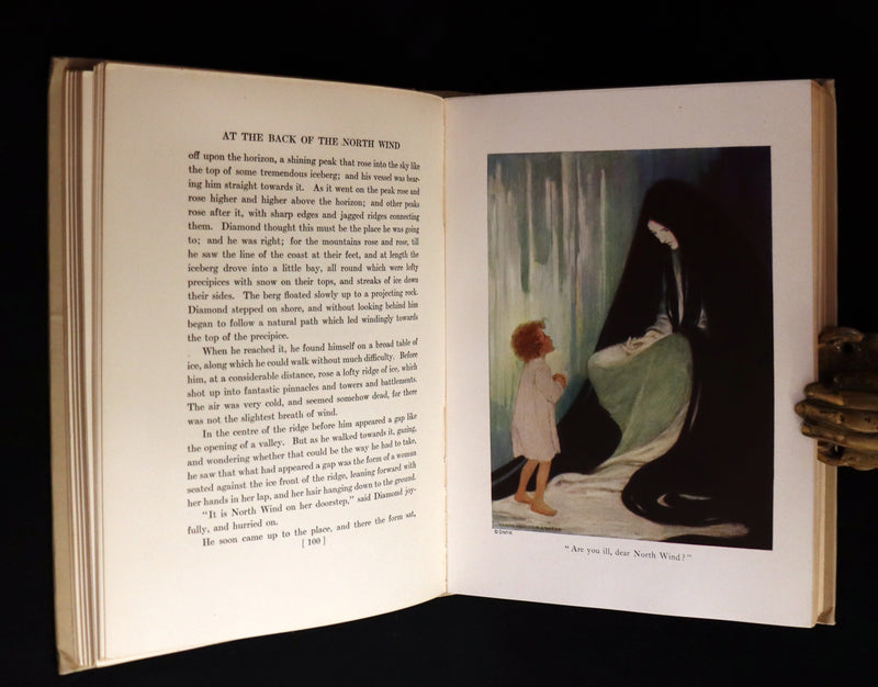 1919 Rare Book - AT THE BACK OF THE NORTH WIND, First Edition Illustrated by Jessie Willcox Smith.