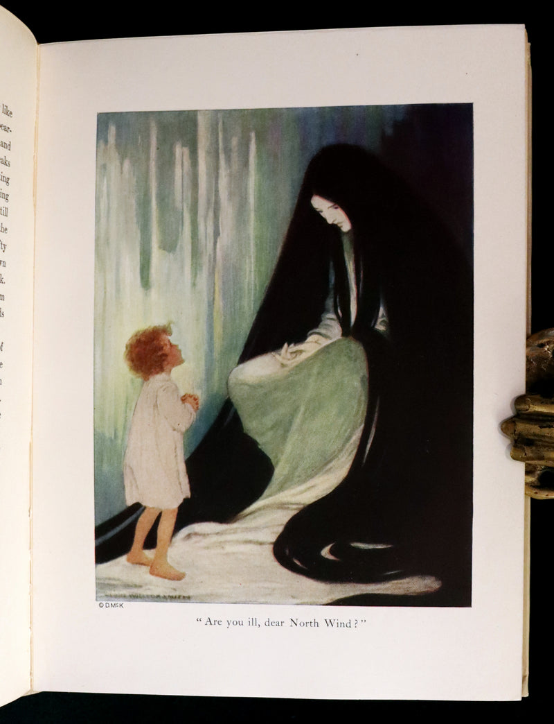 1919 Rare Book - AT THE BACK OF THE NORTH WIND, First Edition Illustrated by Jessie Willcox Smith.