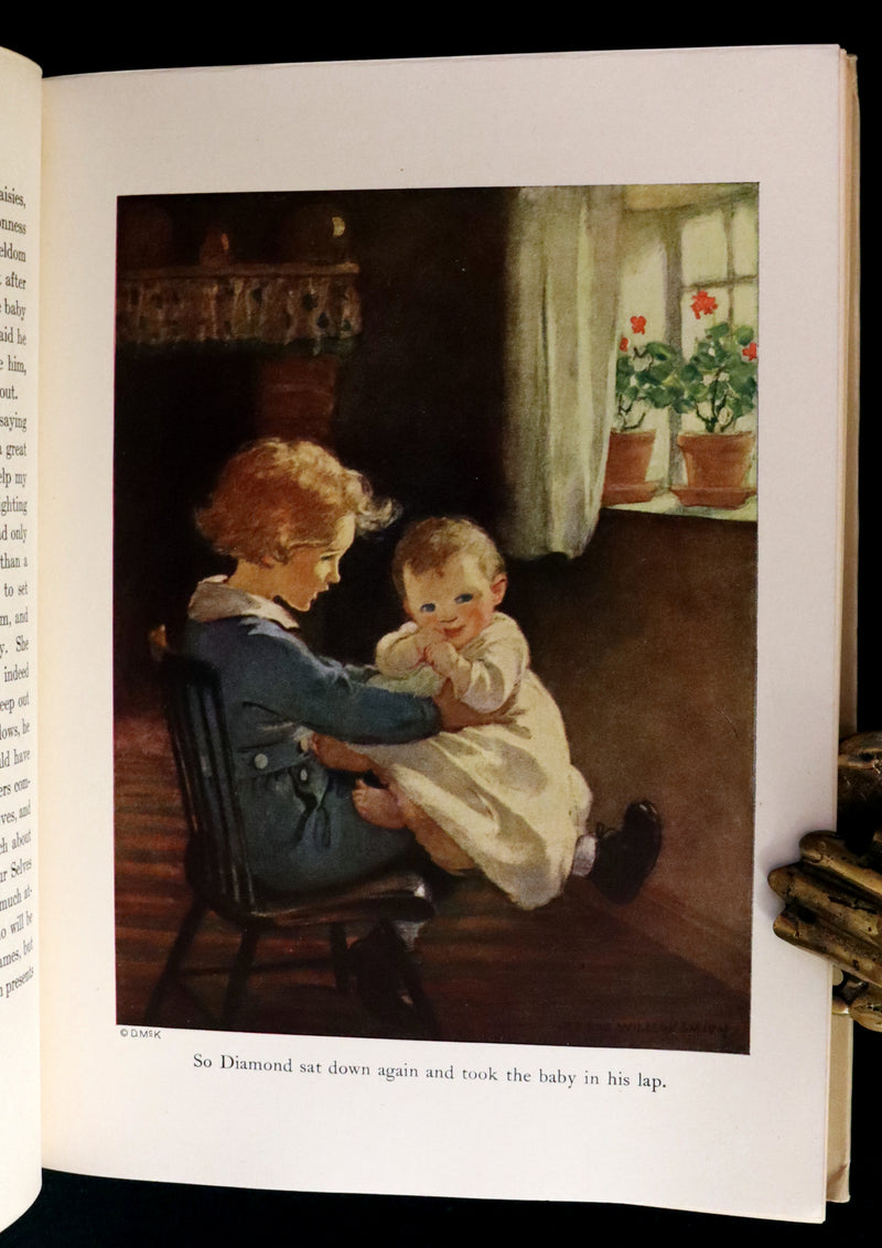 1919 Rare Book - AT THE BACK OF THE NORTH WIND, First Edition Illustrated by Jessie Willcox Smith.