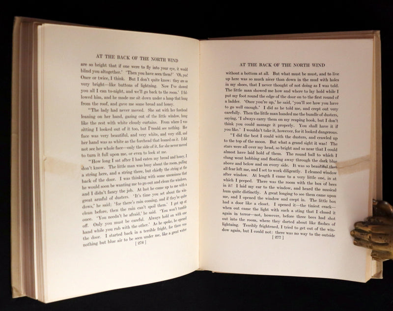 1919 Rare Book - AT THE BACK OF THE NORTH WIND, First Edition Illustrated by Jessie Willcox Smith.