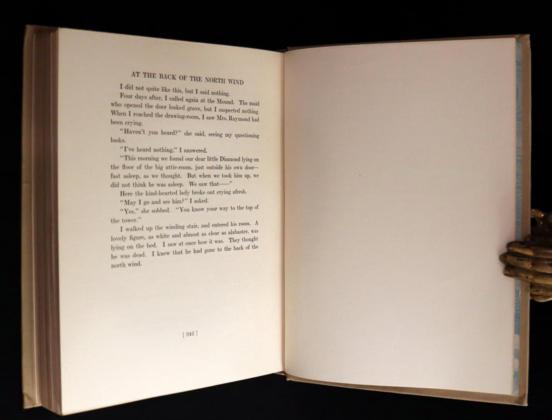 1919 Rare Book - AT THE BACK OF THE NORTH WIND, First Edition Illustrated by Jessie Willcox Smith.