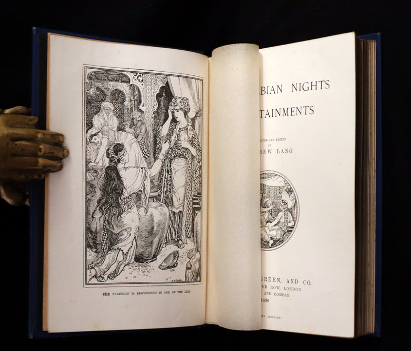 1898 Rare 1stED Book - THE ARABIAN NIGHTS by Andrew Lang Illustrated by Henry Justice Ford.