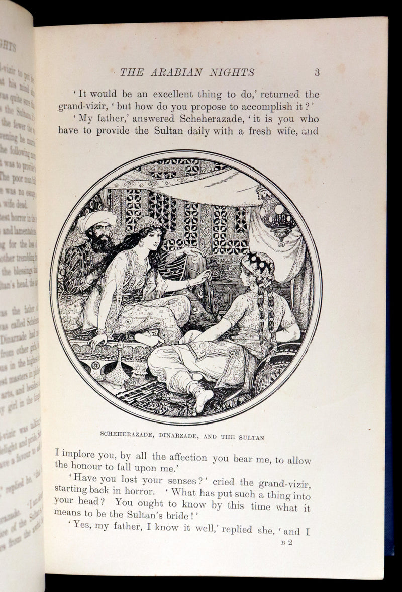 1898 Rare 1stED Book - THE ARABIAN NIGHTS by Andrew Lang Illustrated by Henry Justice Ford.