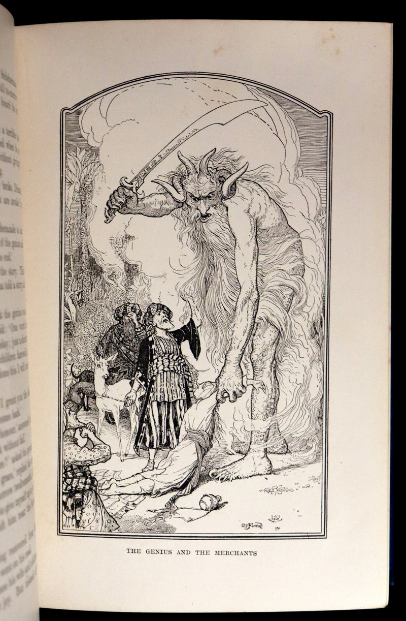 1898 Rare 1stED Book - THE ARABIAN NIGHTS by Andrew Lang Illustrated by Henry Justice Ford.