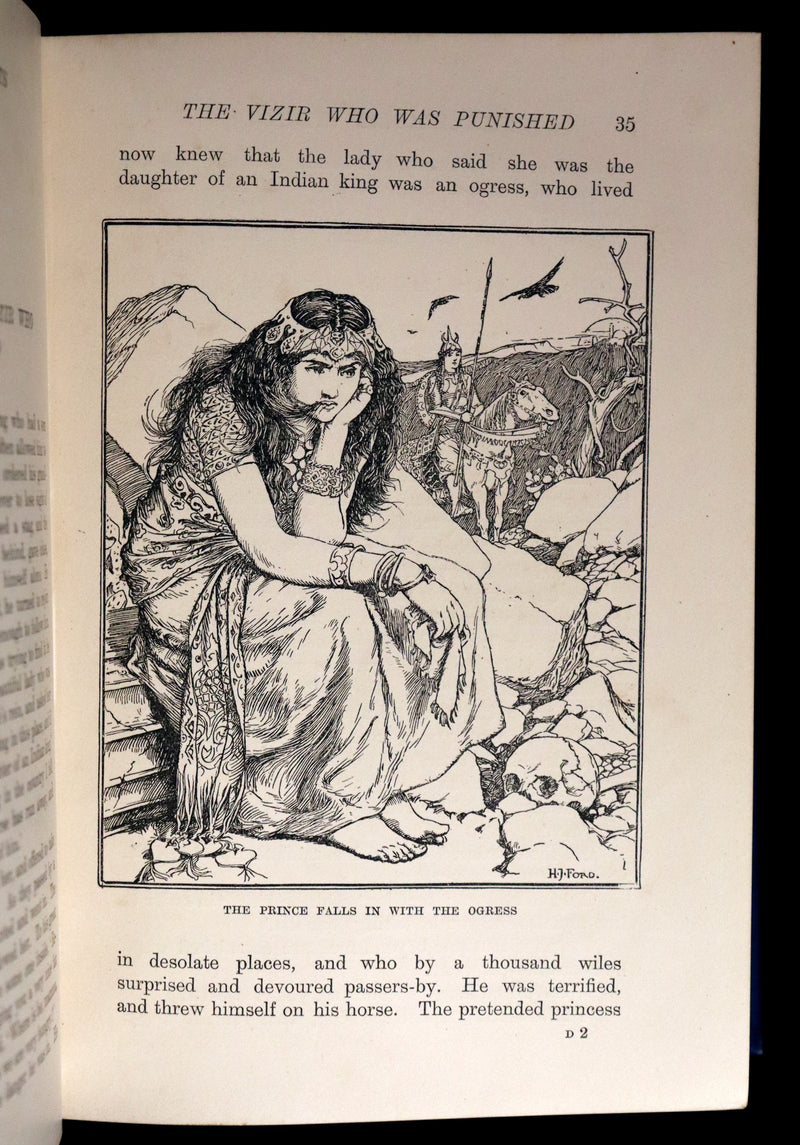 1898 Rare 1stED Book - THE ARABIAN NIGHTS by Andrew Lang Illustrated by Henry Justice Ford.