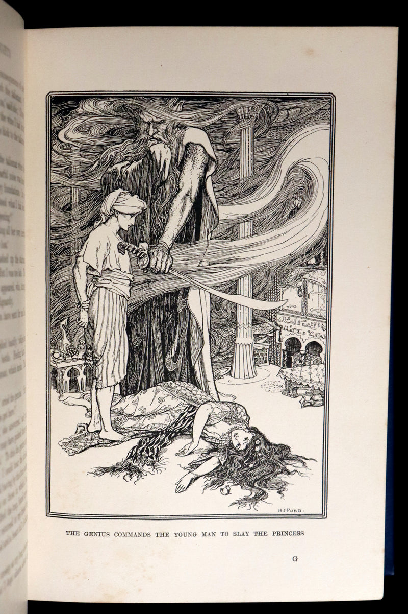 1898 Rare 1stED Book - THE ARABIAN NIGHTS by Andrew Lang Illustrated by Henry Justice Ford.