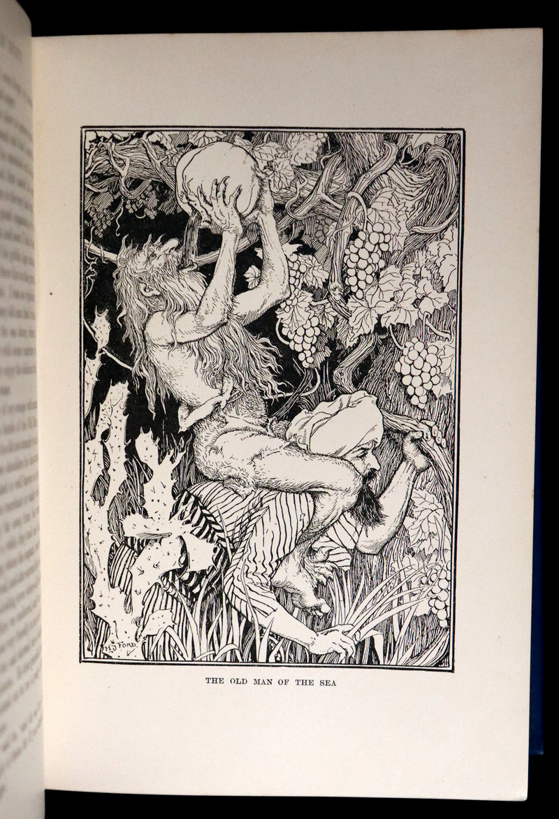 1898 Rare 1stED Book - THE ARABIAN NIGHTS by Andrew Lang Illustrated by Henry Justice Ford.