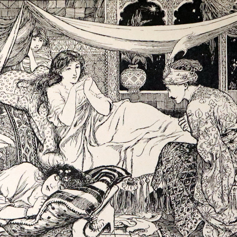 1898 Rare 1stED Book - THE ARABIAN NIGHTS by Andrew Lang Illustrated by Henry Justice Ford.