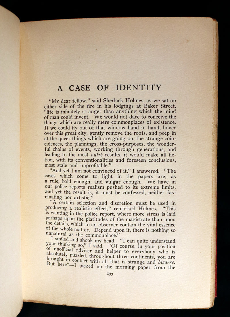1911 Rare First Theater Edition - The Tales of SHERLOCK HOLMES by Arthur Conan DOYLE.