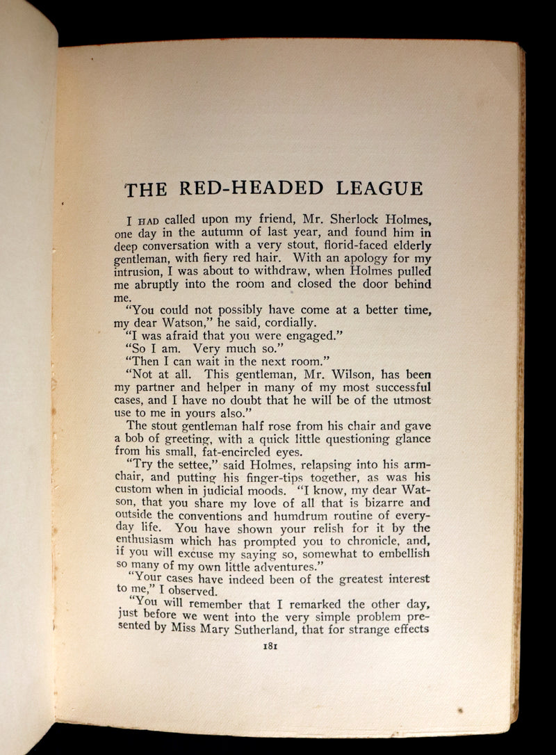 1911 Rare First Theater Edition - The Tales of SHERLOCK HOLMES by Arthur Conan DOYLE.