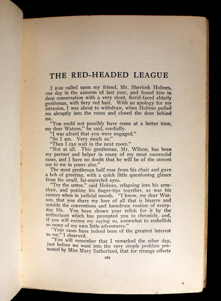 1911 Rare First Theater Edition - The Tales of SHERLOCK HOLMES by Arthur Conan DOYLE.