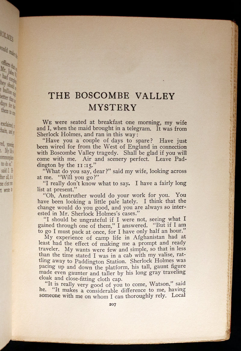1911 Rare First Theater Edition - The Tales of SHERLOCK HOLMES by Arthur Conan DOYLE.