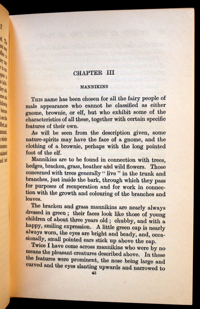 1925 Rare First Edition - Fairies at Work and at Play observed by Geoffrey Hodson.