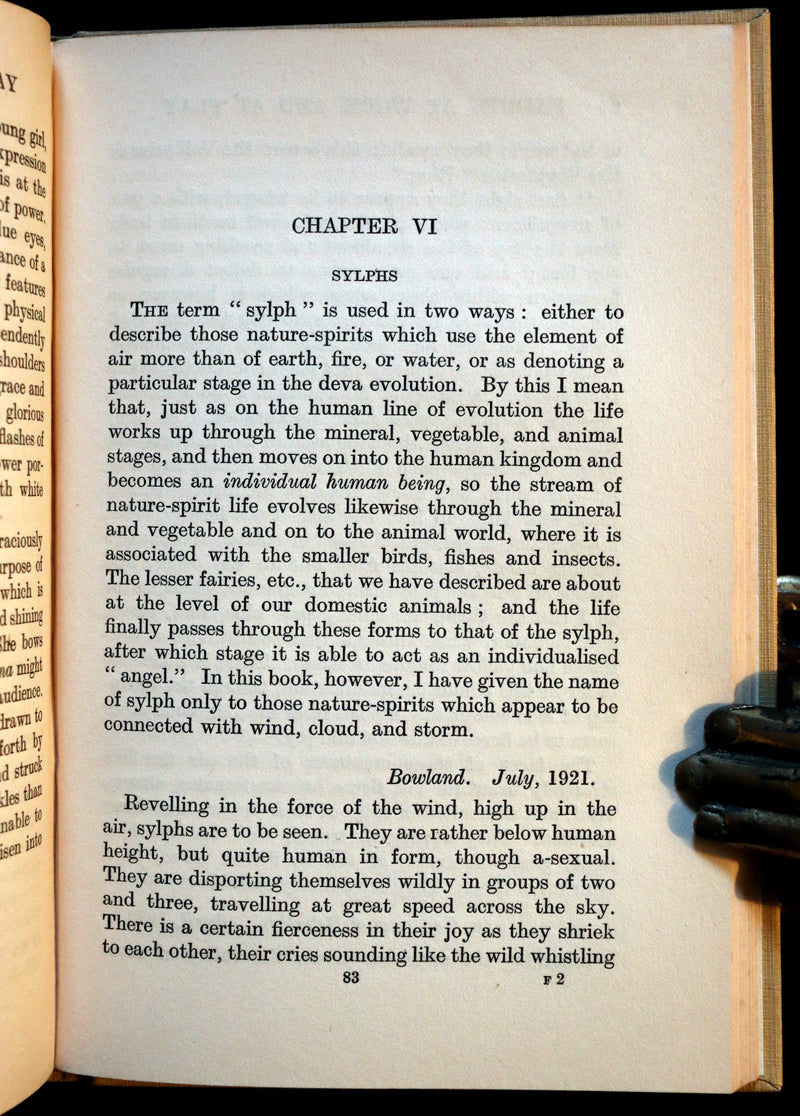 1925 Rare First Edition - Fairies at Work and at Play observed by Geoffrey Hodson.