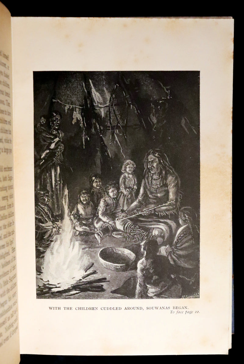 1903 Scarce First Edition - ALGONQUIN INDIAN TALES Collected by E.R. Young. Illustrated.
