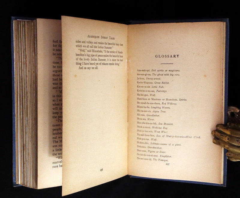 1903 Scarce First Edition - ALGONQUIN INDIAN TALES Collected by E.R. Young. Illustrated.