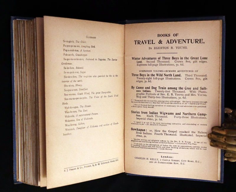 1903 Scarce First Edition - ALGONQUIN INDIAN TALES Collected by E.R. Young. Illustrated.
