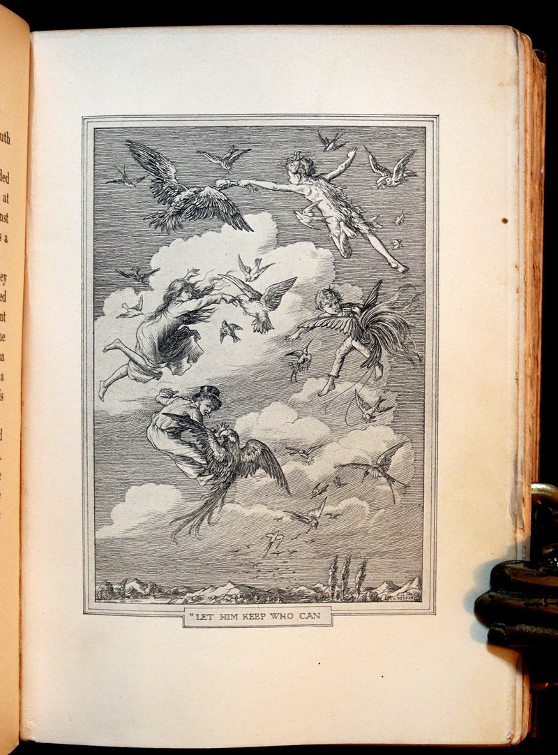 1911 Rare PETER PAN First Edition - PETER and WENDY by J.M. Barrie illustrated by F.D. Bedford.