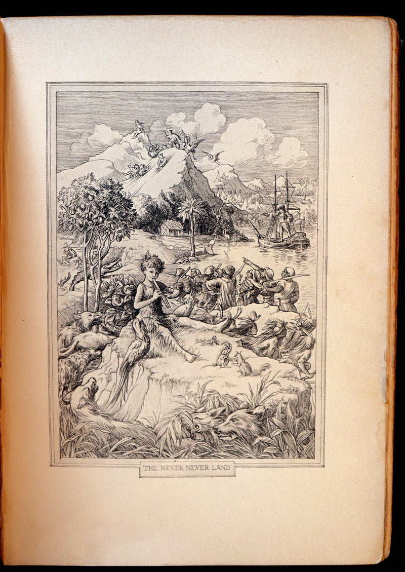 1911 Rare PETER PAN First Edition - PETER and WENDY by J.M. Barrie illustrated by F.D. Bedford.