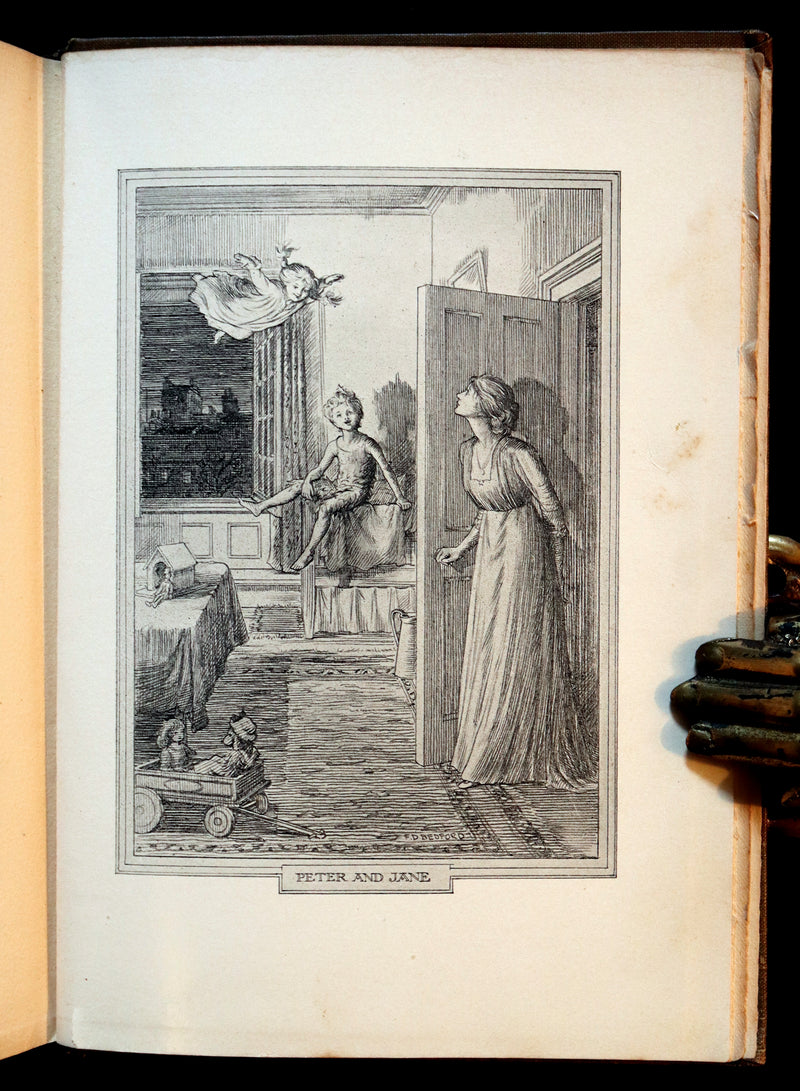 1911 Rare PETER PAN First Edition - PETER and WENDY by J.M. Barrie illustrated by F.D. Bedford.