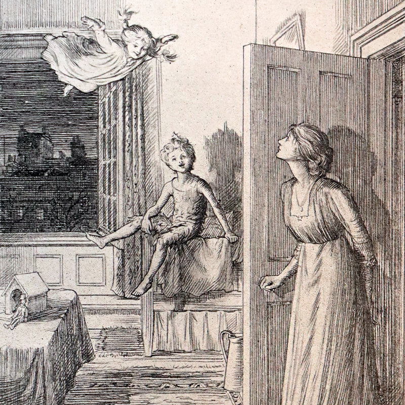 1911 Rare PETER PAN First Edition - PETER and WENDY by J.M. Barrie illustrated by F.D. Bedford.