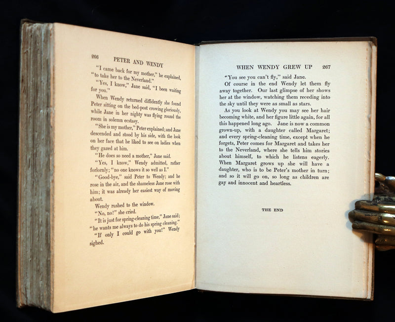 1911 Rare PETER PAN First Edition - PETER and WENDY by J.M. Barrie illustrated by F.D. Bedford.