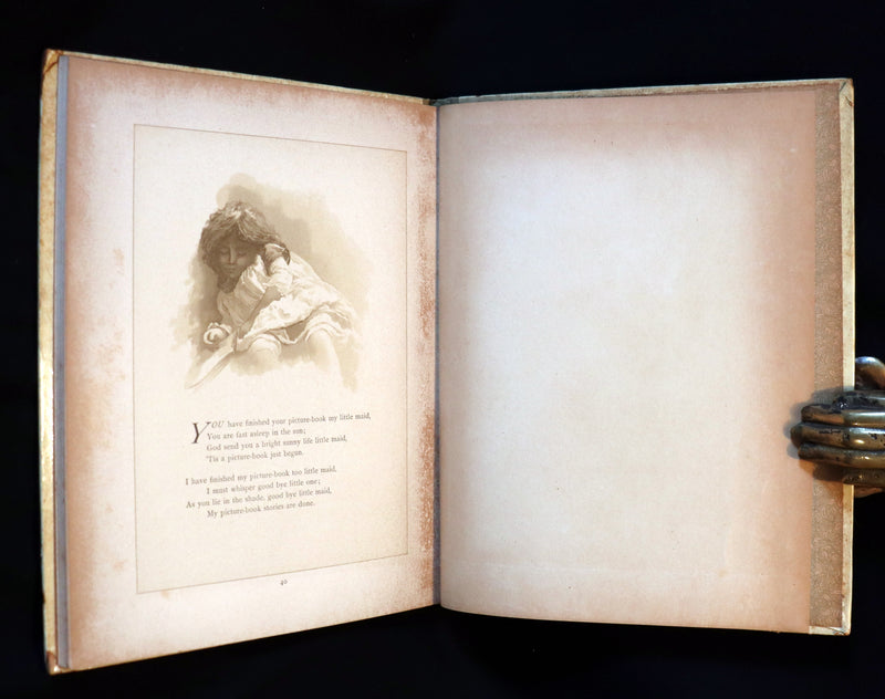 1886 Scarce Victorian Book ~ Under the Mistletoe illustrated by Lizzie Lawson Mack.