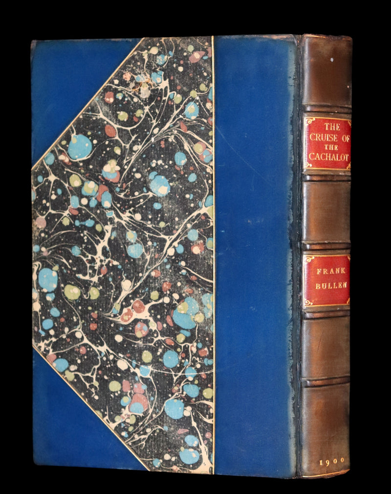1900 Rare Book bound by Root & Son - The CRUISE Of The "CACHALOT" Round the World After Sperm Whales.