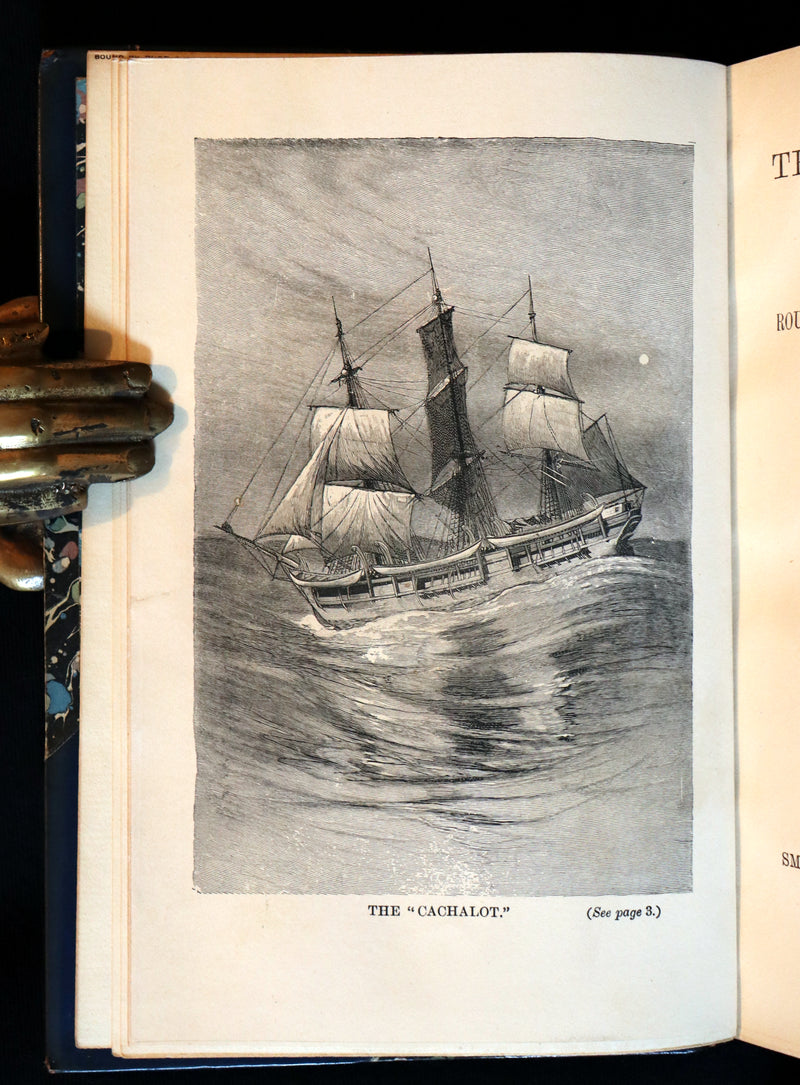 1900 Rare Book bound by Root & Son - The CRUISE Of The "CACHALOT" Round the World After Sperm Whales.