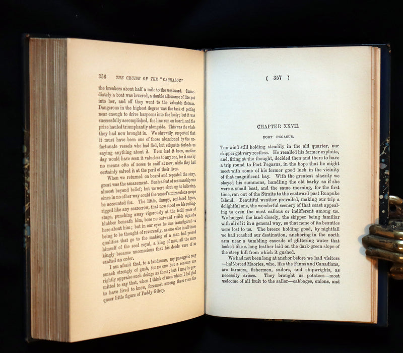 1900 Rare Book bound by Root & Son - The CRUISE Of The "CACHALOT" Round the World After Sperm Whales.