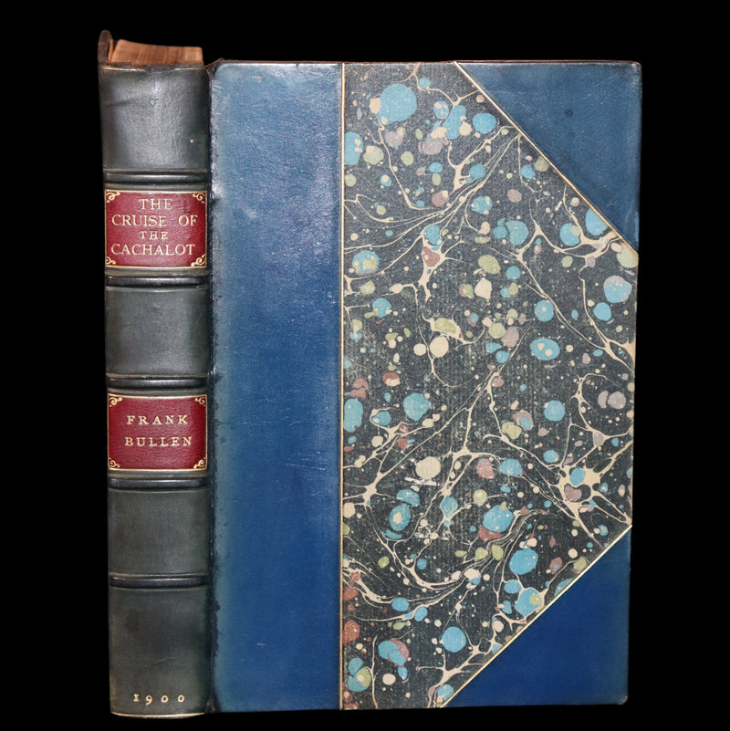 1900 Rare Book bound by Root & Son - The CRUISE Of The "CACHALOT" Round the World After Sperm Whales.