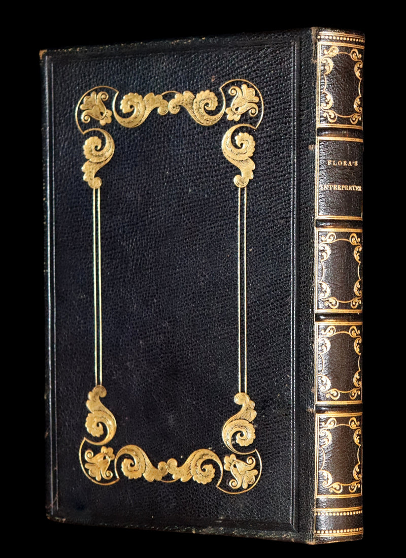 1840 Rare Floriography Book ~ Flora's Interpreter American Flowers & Sentiments.