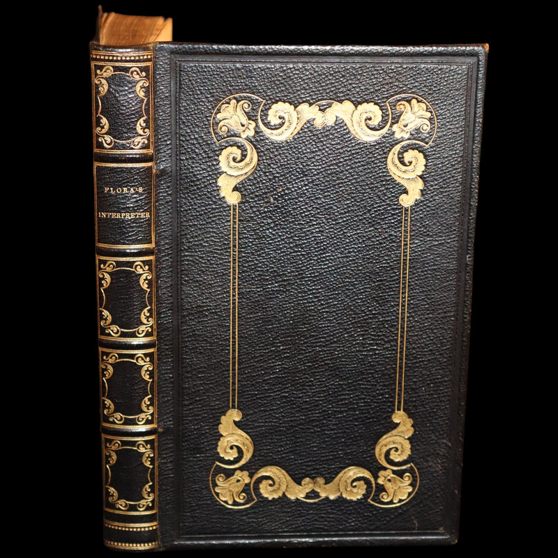 1840 Rare Floriography Book ~ Flora's Interpreter American Flowers & Sentiments.