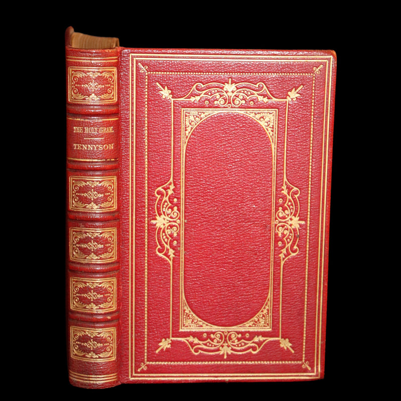 1870 First Edition in a beautiful Binding - Legend of King Arthur - The HOLY GRAIL by Alfred Tennyson.
