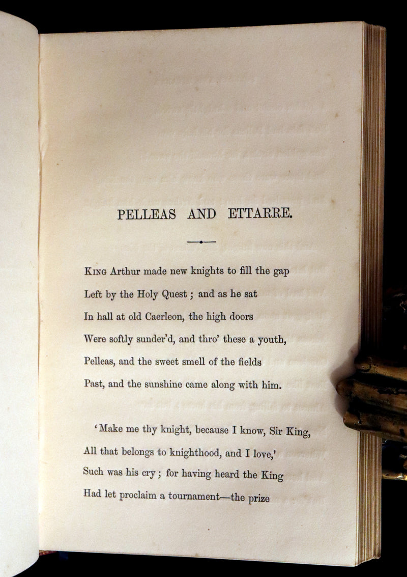 1870 First Edition in a beautiful Binding - Legend of King Arthur - The HOLY GRAIL by Alfred Tennyson.