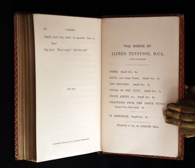 1870 First Edition in a beautiful Binding - Legend of King Arthur - The HOLY GRAIL by Alfred Tennyson.