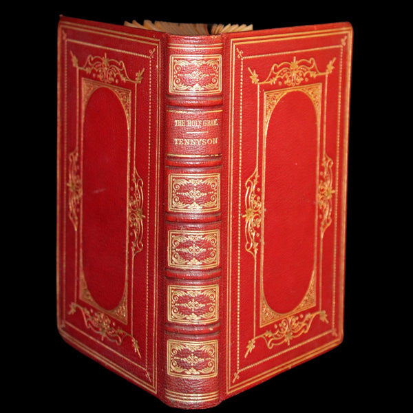 1870 First Edition in a beautiful Binding - Legend of King Arthur - The HOLY GRAIL by Alfred Tennyson.