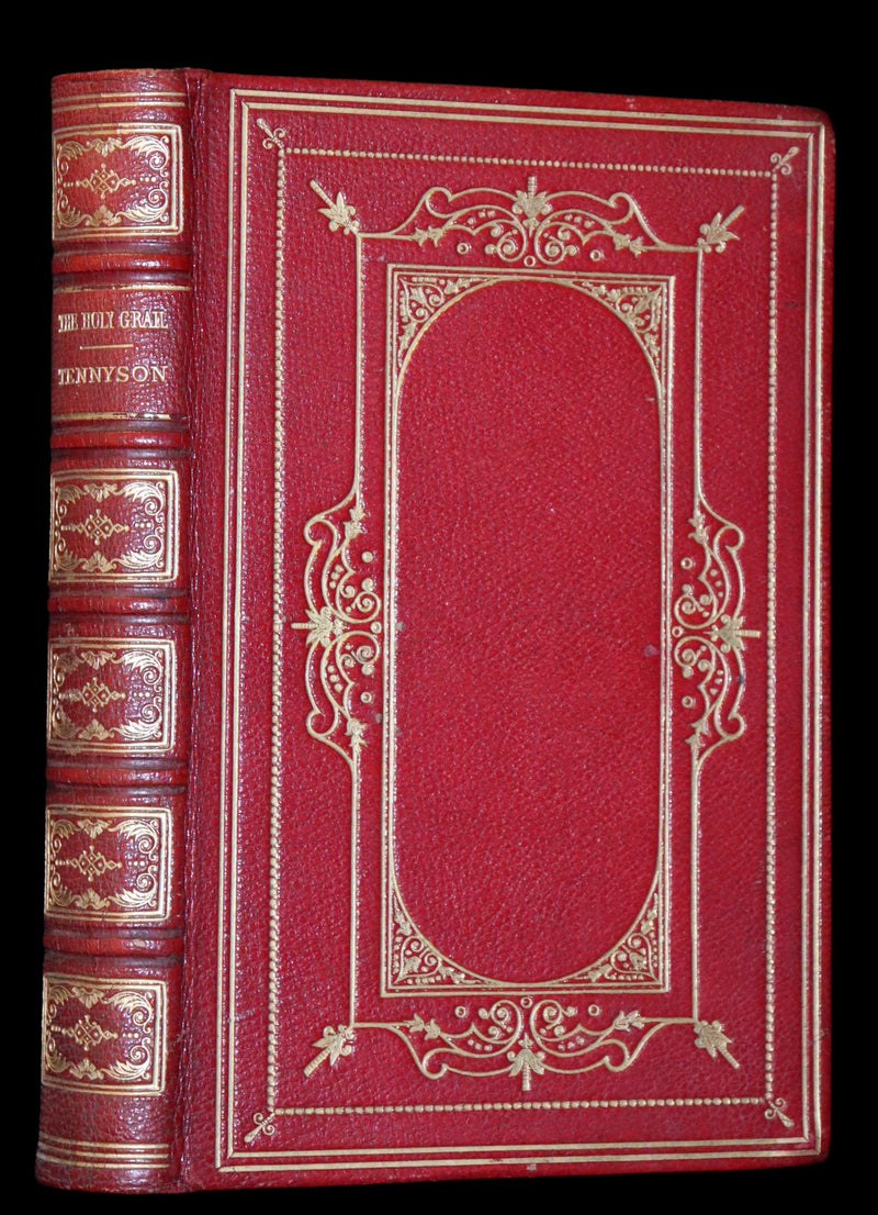 1870 First Edition in a beautiful Binding - Legend of King Arthur - The HOLY GRAIL by Alfred Tennyson.