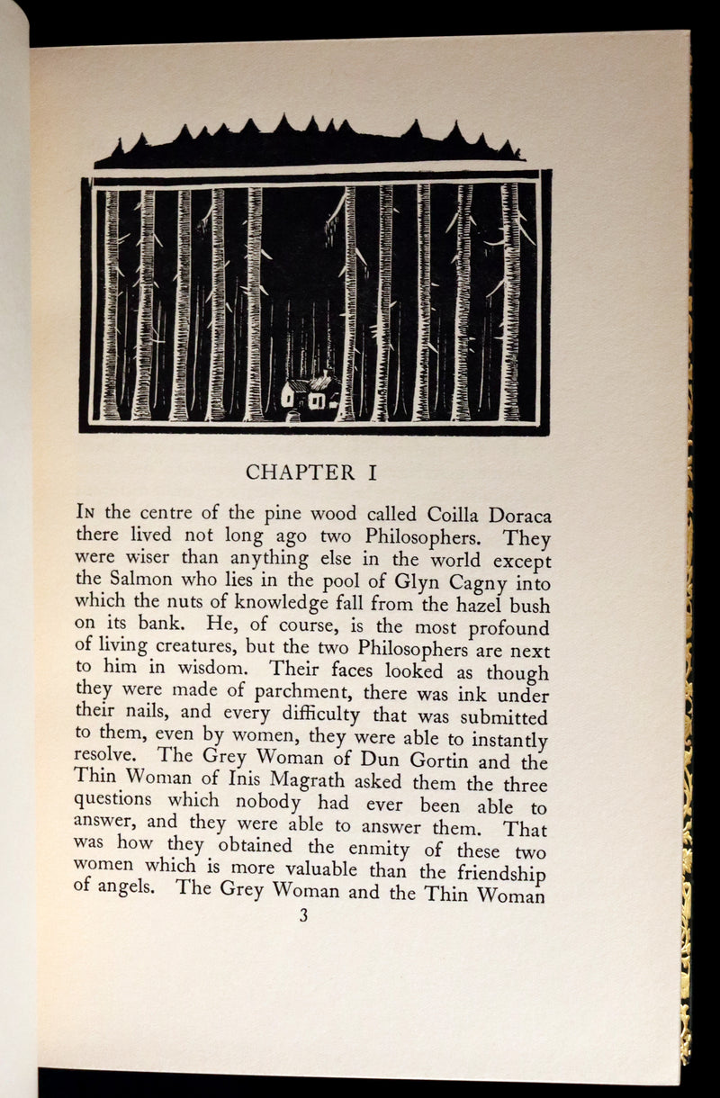 1926 Rare Book bound by Bayntun - The Crock of Gold by James Stephen & illustrated by Thomas Mackenzie.
