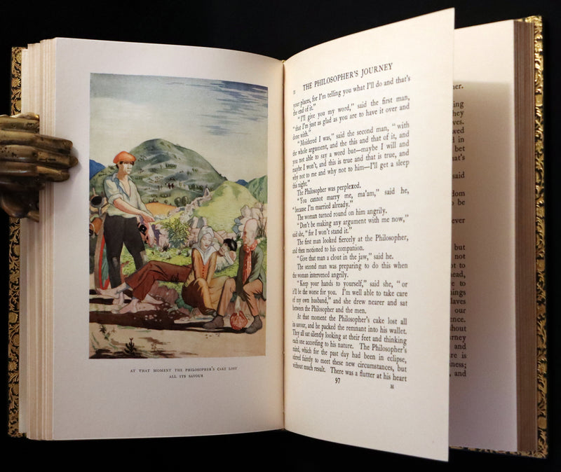 1926 Rare Book bound by Bayntun - The Crock of Gold by James Stephen & illustrated by Thomas Mackenzie.