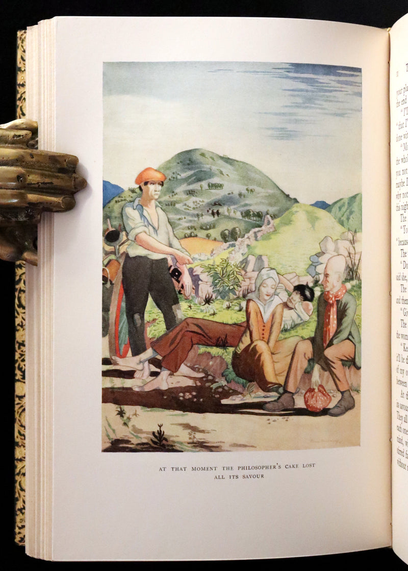 1926 Rare Book bound by Bayntun - The Crock of Gold by James Stephen & illustrated by Thomas Mackenzie.