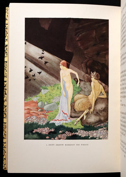 1926 Rare Book bound by Bayntun - The Crock of Gold by James Stephen & illustrated by Thomas Mackenzie.