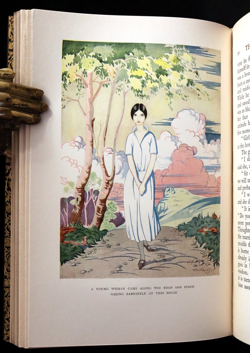 1926 Rare Book bound by Bayntun - The Crock of Gold by James Stephen & illustrated by Thomas Mackenzie.