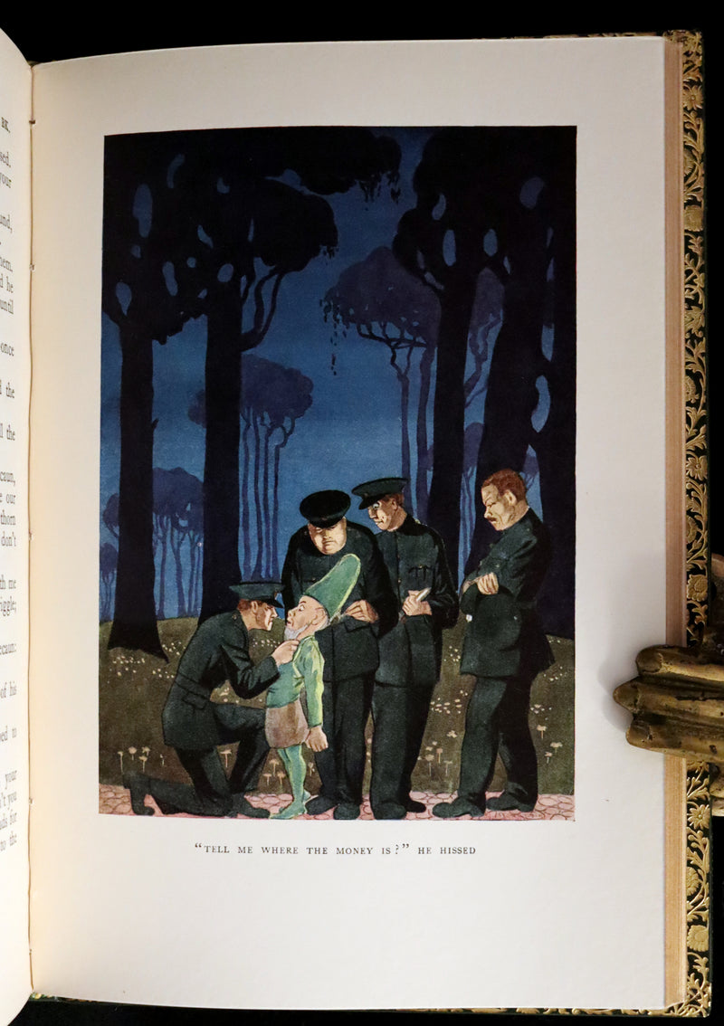 1926 Rare Book bound by Bayntun - The Crock of Gold by James Stephen & illustrated by Thomas Mackenzie.