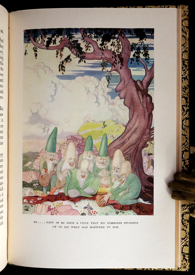 1926 Rare Book bound by Bayntun - The Crock of Gold by James Stephen & illustrated by Thomas Mackenzie.