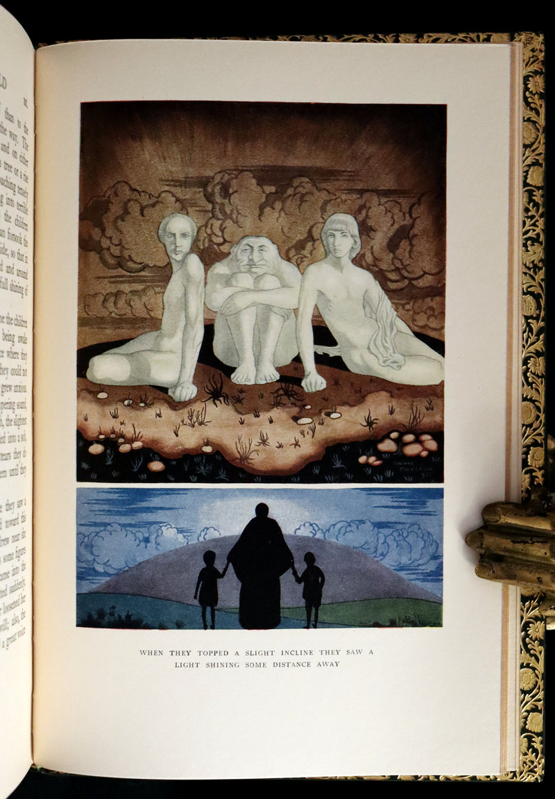 1926 Rare Book bound by Bayntun - The Crock of Gold by James Stephen & illustrated by Thomas Mackenzie.