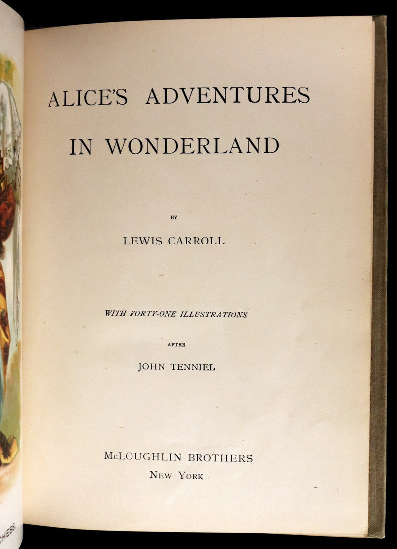 1900 Scarce McLoughlin Edition - Alice's Adventures in Wonderland by Lewis Carroll.