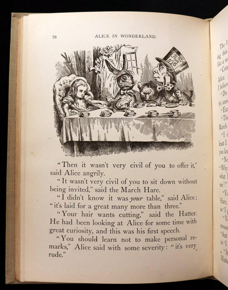 1900 Scarce McLoughlin Edition - Alice's Adventures in Wonderland by Lewis Carroll.