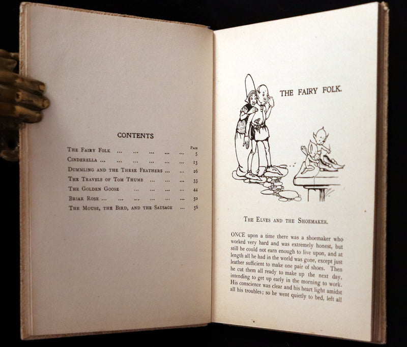 1920 Scarce First Edition - Grimm's Fairy Folk illustrated by Mabel Lucie Attwell.